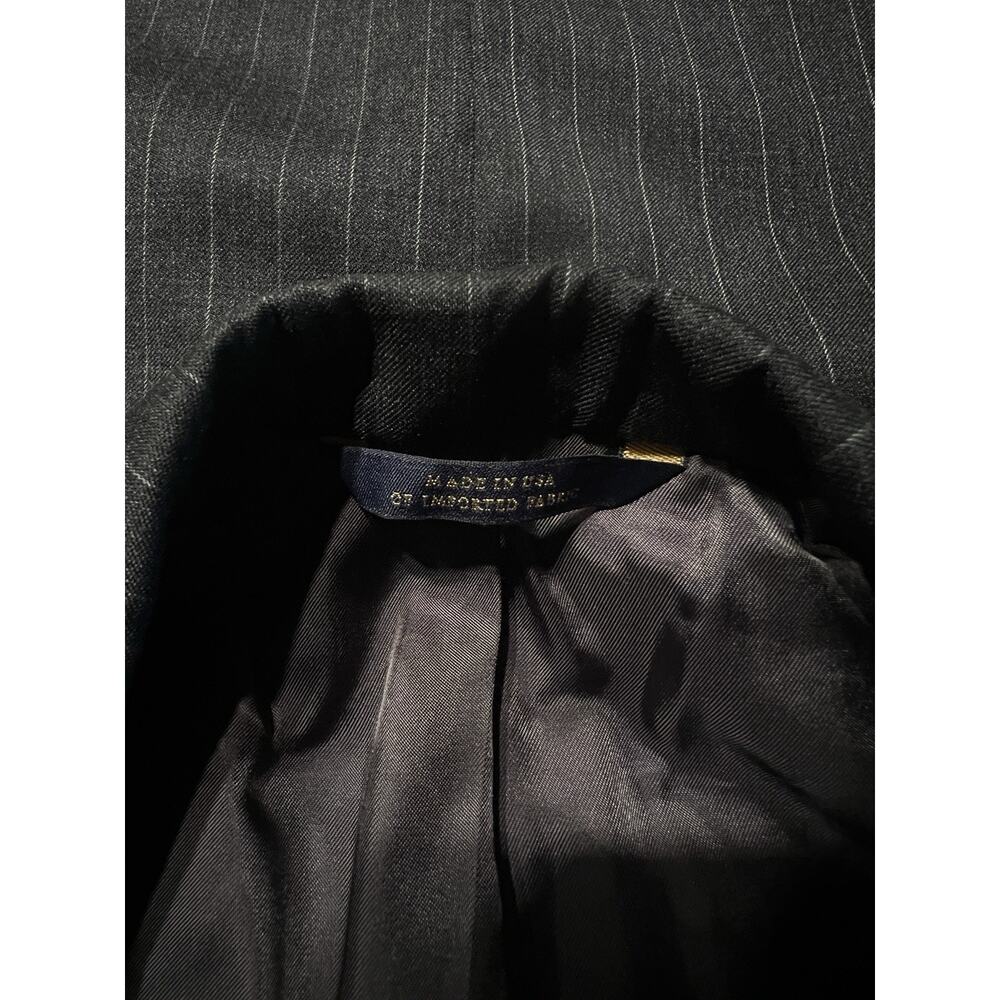 Brooks Brothers Madison 1818 42-44R Gray Stripe Blazer Sport Coat Italian Wool - Picture 9 of 16